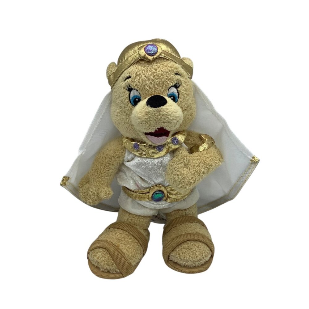 Caesars Palace Cleo Beanie Bear Cleopatra Teddy Bear Plush Stuffed Toy 9"